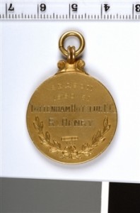1960 - 61 1st Division Championship Medal - Rear