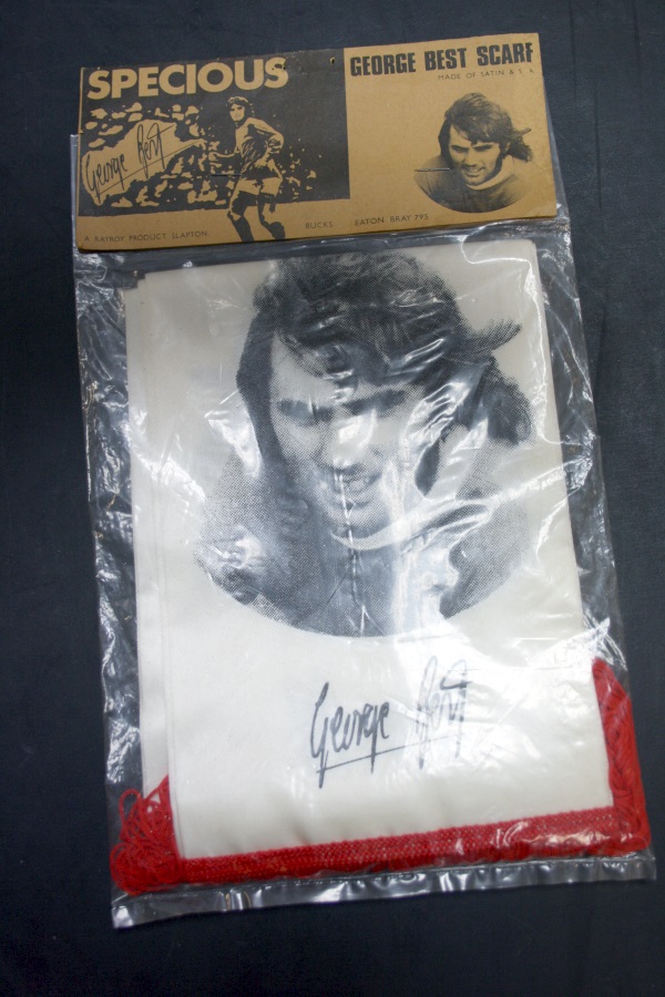 Unopened George Best Scarf
