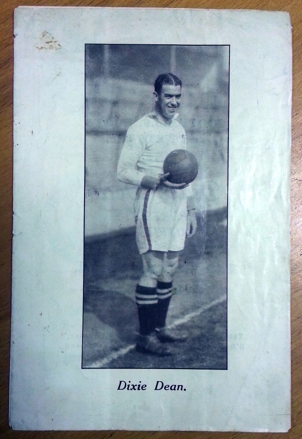 Dixie Dean - Rare Sports Shop Catalogue