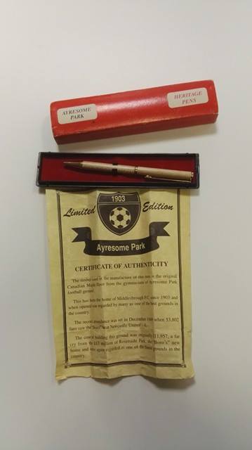 Ayresome Park Canadian Maple Pen