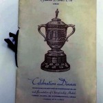 Glenavon FC 1952 League Champions Dinner Menu - Signed - Front