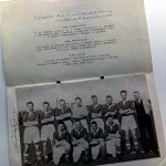 Glenavon FC 1952 League Champions Dinner Menu - Signed - Team Shot