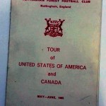 Nottingham Forest America & Canada Tour 1965 Itinerary and Programmes - Itinerary Front