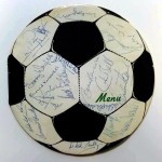 West Germany v England 1968 Signed Menu Front