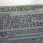 Francis Henry Lee Signed Player Contract Bonus