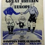 Great Britain vs Rest Of Europe May 1947 Programme Front