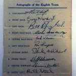 Great Britain vs Rest Of Europe May 1947 Signatures