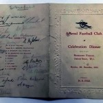 Signed Arsenal Celebration Dinner Menu December 1930 Rear
