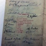 Signed Arsenal Celebration Dinner Menu December 1930 Signatures