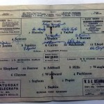 Signed Grimsby Town v QPR Programme February 1951 Inner