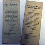 QPR AGM Agenda 1928 & 1930