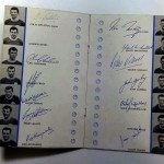 Signed Leicester City Dinner Menu Challenge Cup 1963 Inner