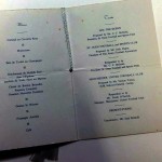Signed Manchester United Menu 1971