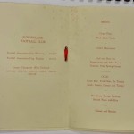 Sunderland FC 1937 FA Cup Celebration Dinner Menu Inner