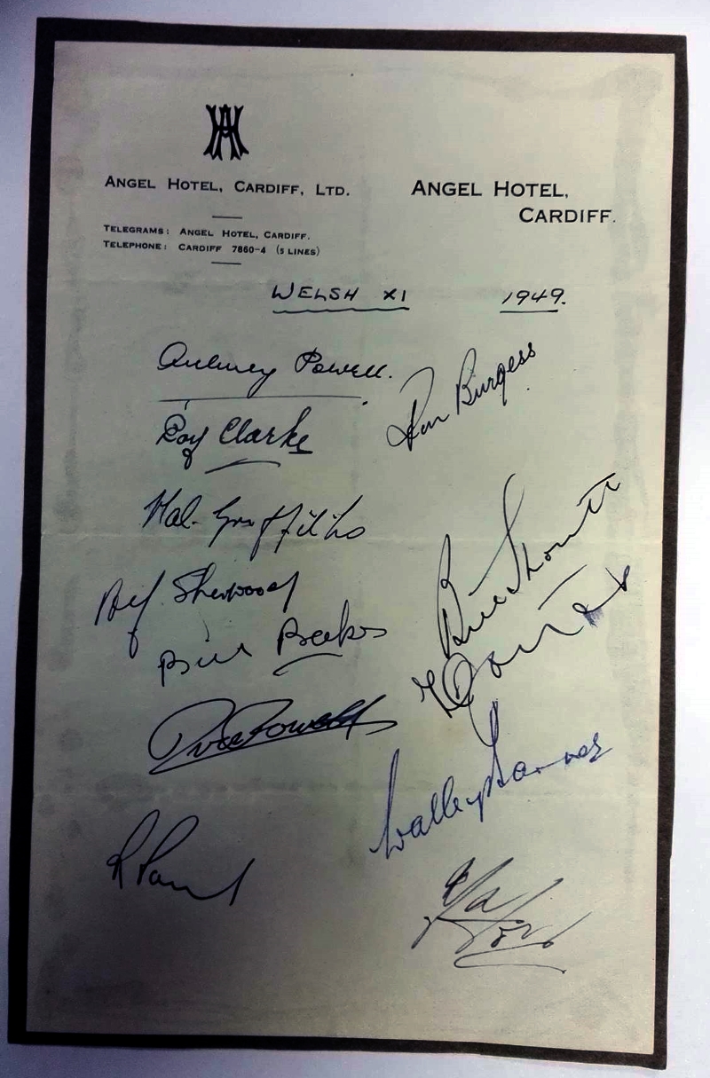 Wales football autograph collector