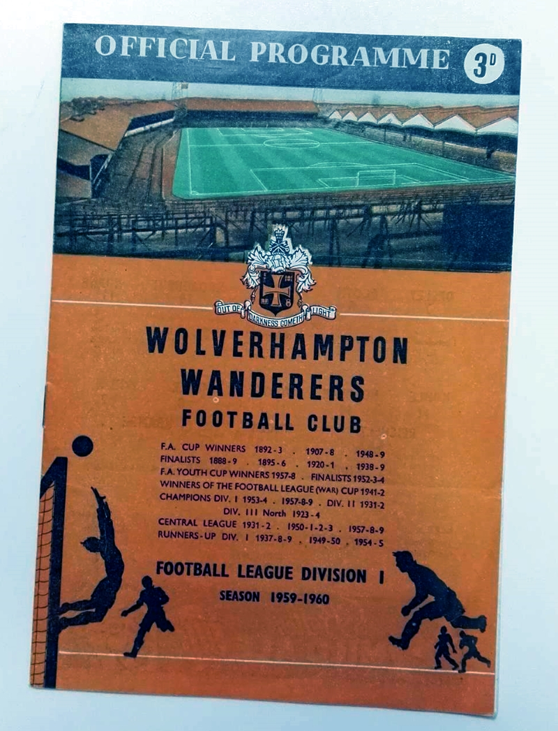 Wolves vs ASK Vorwarts Programme 1959