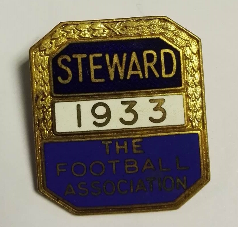 Football Association Stewards Badges 1933