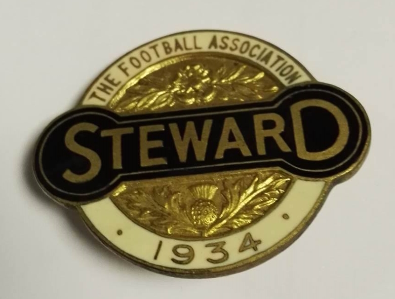 Football Association Stewards Badges 1934