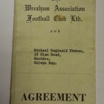 Mickey Thomas Wrexham AFC Contract 1976 Front