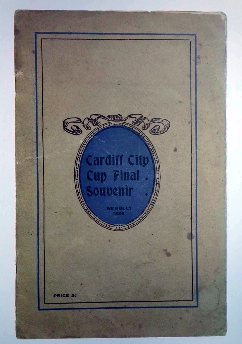 Cardiff City FA Cup Final 1925 Souvenir Programme Front