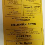 Headington United vs Bolton FA Cup 1954 Programme rear