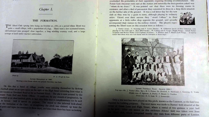 Ilford FC Jubilee Celebration Programme 1931 Inner 1