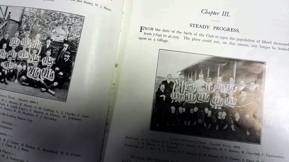 Ilford FC Jubilee Celebration Programme 1931 Inner 2
