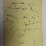 Vörös Lobogó SE Signed Menu 1954 Rear