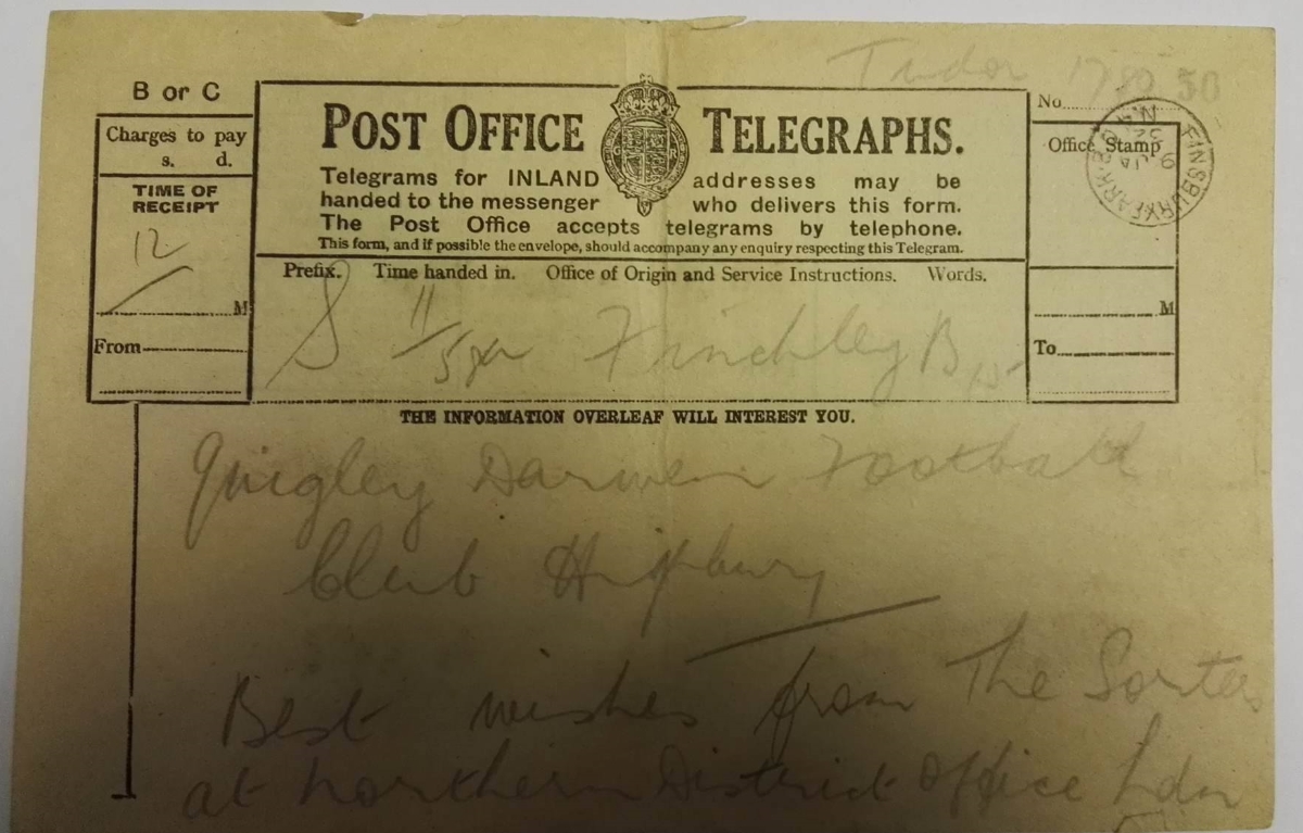 Darwen FC vs Arsenal FA Cup 1932 - Telegraph 3