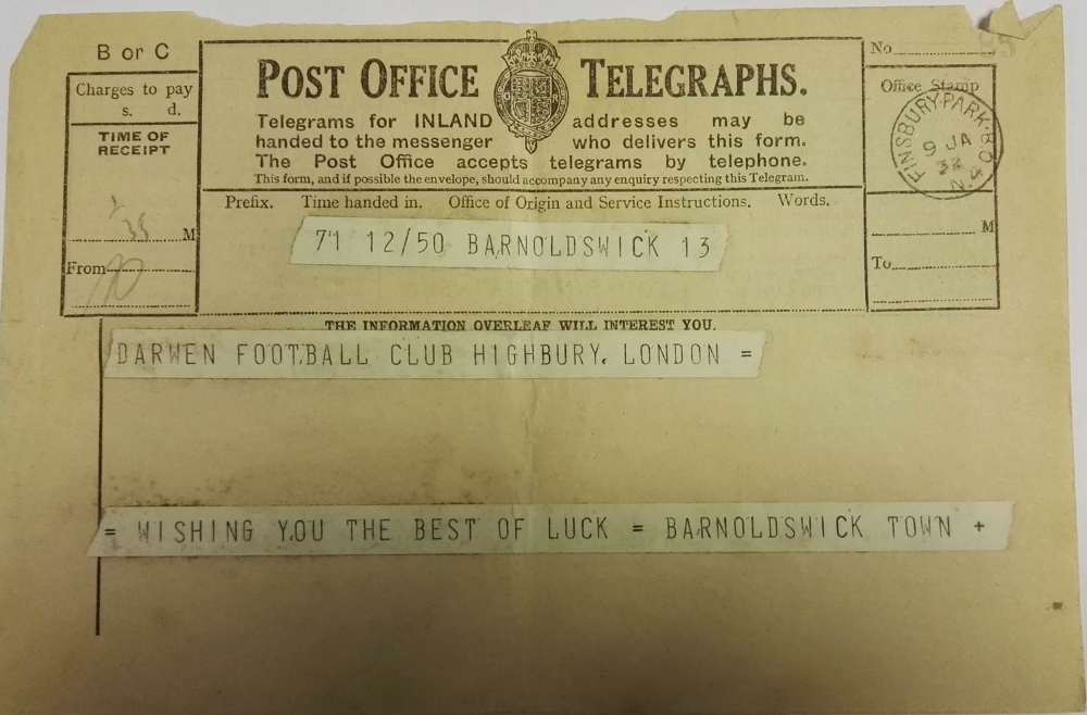 Darwen FC vs Arsenal FA Cup 1932 - Telegraph 8