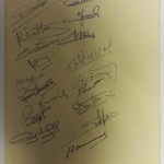 France vs Spain 1958 Signed Menu Rear