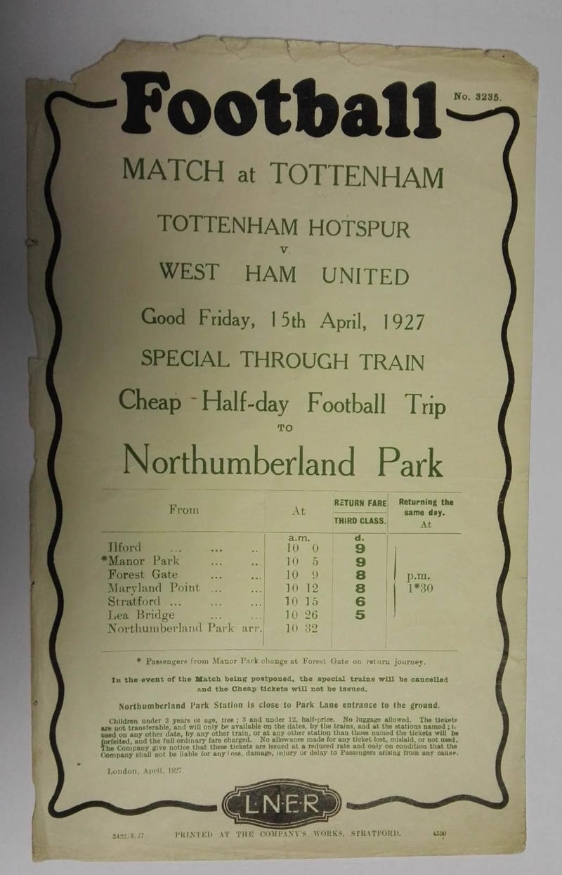 Football railway poster collector