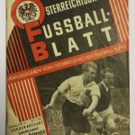 Austria vs England Programme Front May 1952