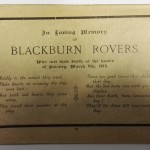 Blackburn Rovers vs Burnley FA Cup Souvenir 1913 RIP Card