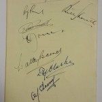Wales vs Belgium Signed Banquet Menu 1949 - Rear