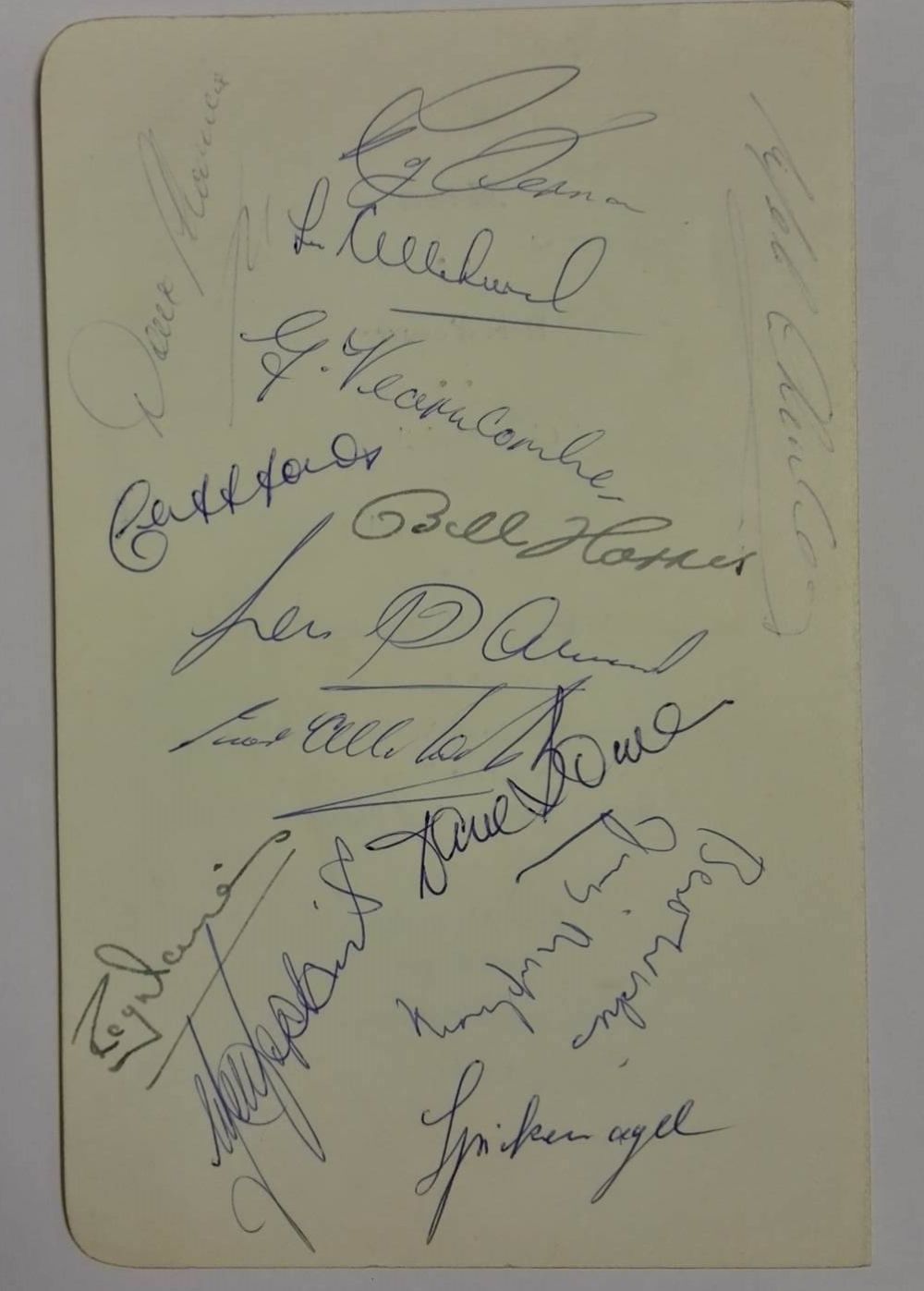 Wales vs East Germany Signed Menu September 1957 Wales Sigs