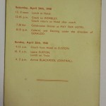 FA Cup Final 1948 Blackpool Player Itinerary Rear