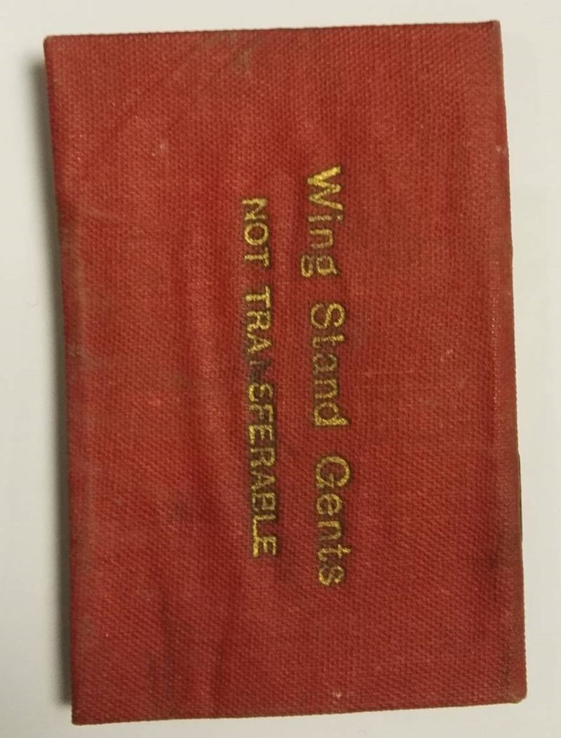 Mansfield Town Season Ticket 1939-40 Rear
