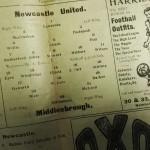 Newcastle United vs Middlesbrough Official Programme March 1912 inner