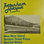 Tottenham Hotspur New West Stand Season Ticket Price Brochure Front
