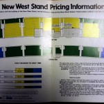 Tottenham Hotspur New West Stand Season Ticket Price Brochure Middle