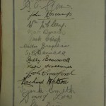 Blackburn Rovers Jubilee Dinner Signed Menu 1925 autos 1