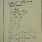Blackburn Rovers Jubilee Dinner Signed Menu 1925 autos 2