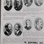England vs Wales Programme March 1905 - prominent personalities