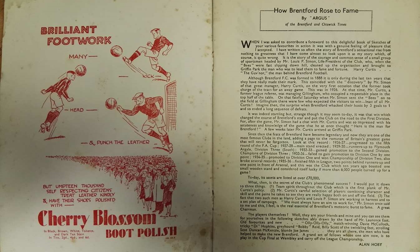 The Bees Sketchbook 1936-37 by Laurence East - inside front