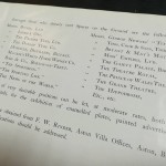 Aston Villa Advertising Supplement 1905 - inner