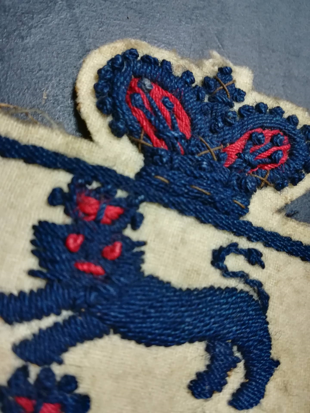 England Shirt Badge - T.H. Crawshaw - close