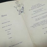 Huddersfield vs Independiente FC Signed Menu 1954 - inner