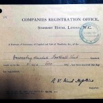 Oswestry United Shareholder Documents - Cert of Incorporation