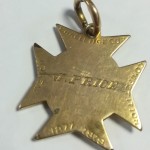 First Welsh Cup Final medal - J Price - 1878 - Rear
